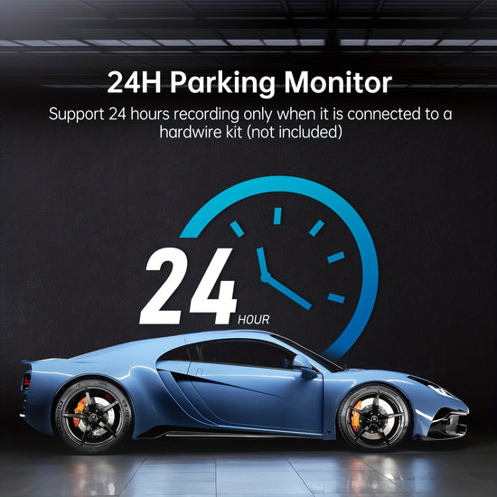 AZDOME M330 Dash Cam 1080P FHD Car Cam With 244 cm Display Support WifiNight Vision Voice Control Loop Recording 24 Hours Parking Monitoring Without Battery