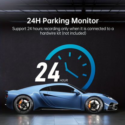 AZDOME M330 Dash Cam 1080P FHD Car Cam With 244 cm Display Support WifiNight Vision Voice Control Loop Recording 24 Hours Parking Monitoring Without Battery