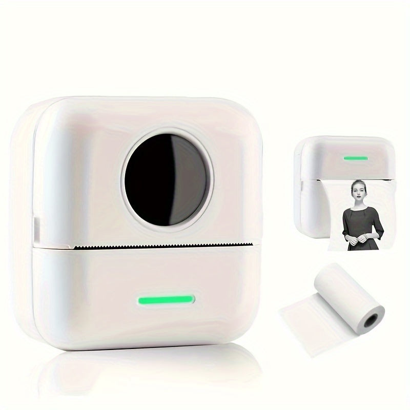 Portable Mini Printer with Wireless Inkless Thermal Printing for Labels  Photos  USB Rechargeable 800mAh Battery Highdefinition